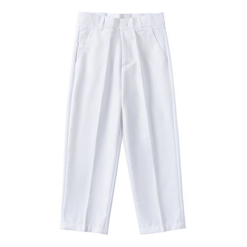Children's suit pants, boys' white suit pants, elementary school uniform pants, summer thin trousers, performance clothes, dress pants