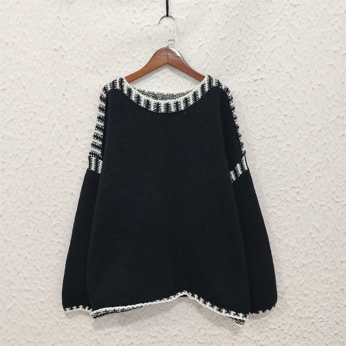 Women's Clothing Pullover Long Sleeved Casual Knitted Sweater_voghion.com