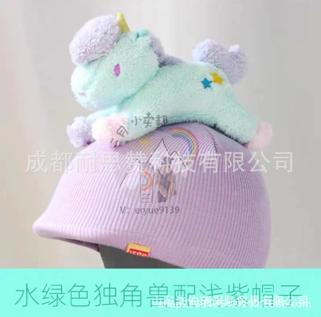 Cubierta de casco de esquí de dibujos animados lindo personalidad cálida placa única cubierta de casco de doble placa bicicleta muñeca cubierta decorativa a prueba de viento