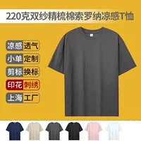 NEUYEE тяжелый 220 г двойная пряжа расческа хлопок Солона прохладный круглый воротник футболка свободная печать на плече с логотипом оптом