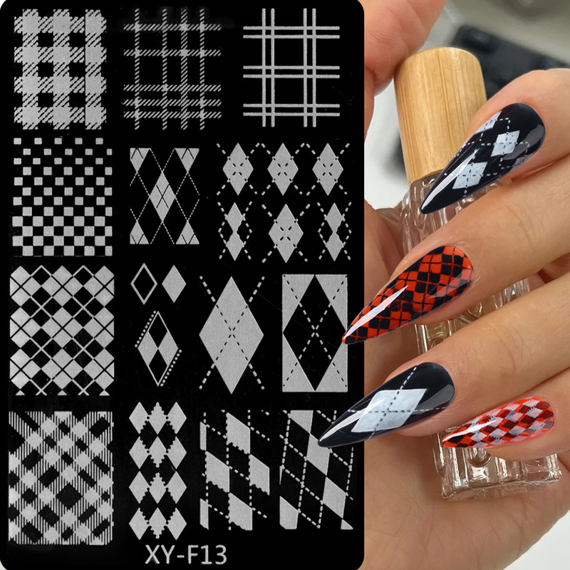 Cross-border new Valentine's Day nail plate mesh series Love English butterfly dandelion nail printing plate
