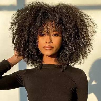 Spot wholesale foreign trade explosive head wig African small volume kinky curly fluffy short curly hair wig head cover Spot wholesale foreign trade explosive head wig African small volume kinky curly fluffy short curly hair wig head cover