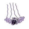 Hairgrip, crystal, hair accessory for bride, Korean style, flowered