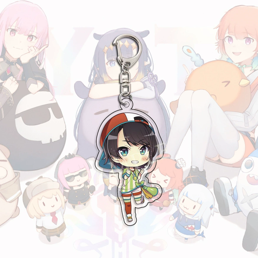 Анимационный акриловый брелок-подвеска Hololive Rabbit Field Peclara Plush Garou Gula маленький декоративный элемент
