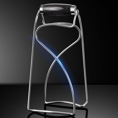 Cross-border black lacquer wood 304 stainless steel tray holder with thickened heat insulation kitchen tray tool enlarged anti-scalding tray holder