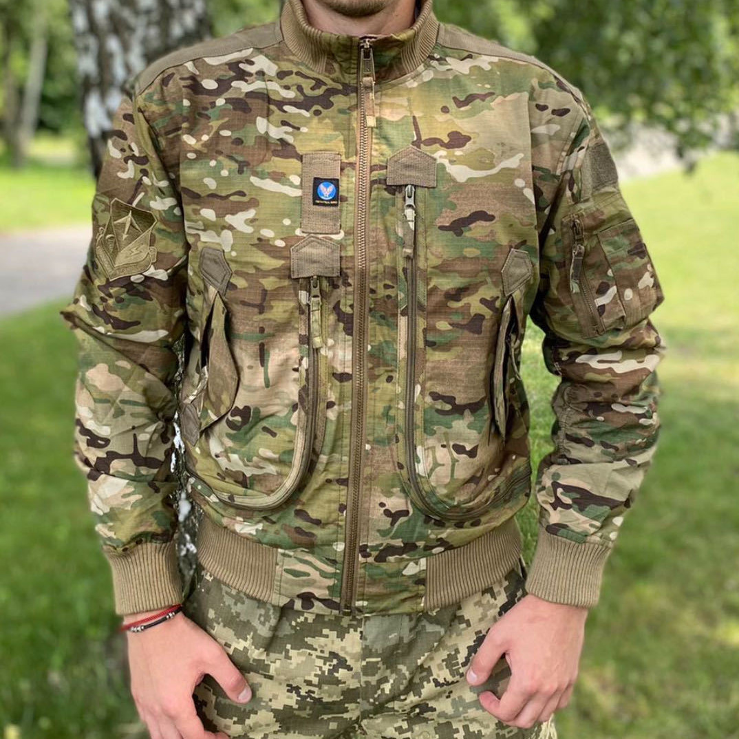 【726】棒球领 飞行茄克空军飞行员单夹克男棒球服战术迷彩外套男