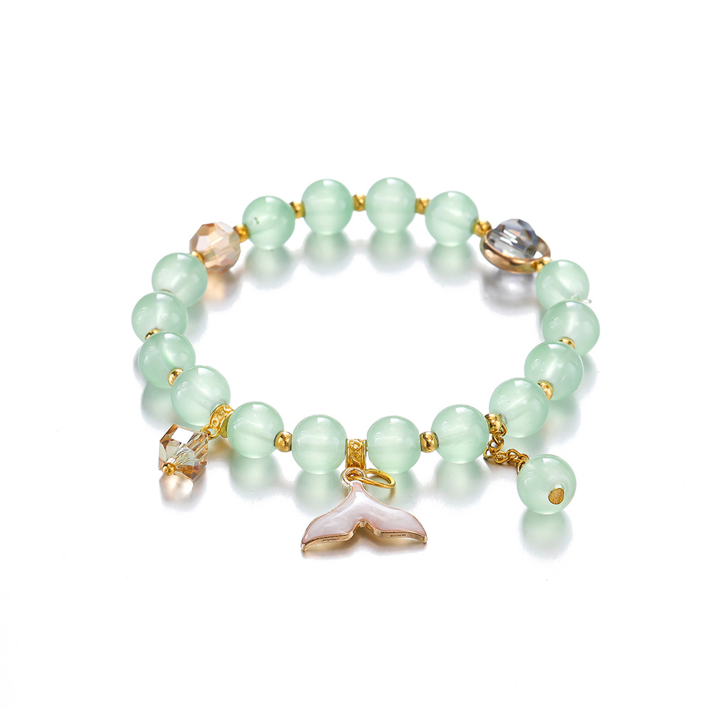 녹색 피쉬 테일 팔찌