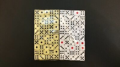 10MM White background Black spots ordinary Plastic 10# Conventional dice /10 ordinary Naibai Plastic Dice