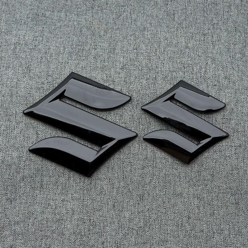 Suitable for Suzuki Swift Modification, Black Warrior Front and Rear Car Logos, Rear Trunk Logo Sticker, Front Grille Logo, Rear Logo