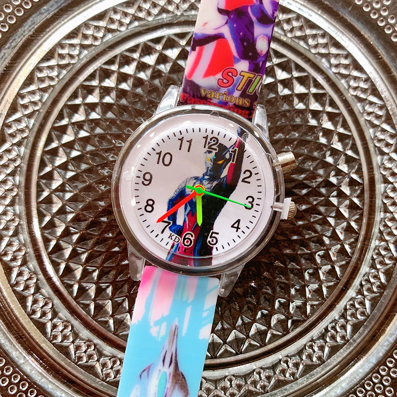 Aisha Niña de dibujos animados impreso reloj de cuarzo luminoso 2023 reloj para niños lindos al por mayor de suministro transfronterizo