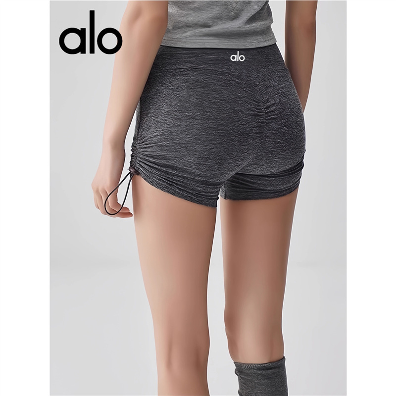 European and American Style Pnalo Three-Quarter Shorts Yoga Sports Slim Fit High-Waisted Butt-Lifting Yoga Pants Drawstring Tight-Fitting Pants