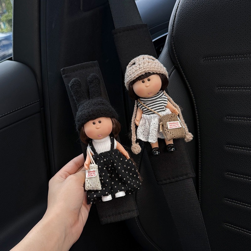 Potato Sister Car Seat Belt Shoulder Pads 2026 New Model Interior Safety Belt Decoration Anti-Wear Clothing Pair Cute