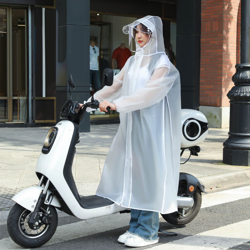 レインコート ロング 全身防雨電気自動車 レディース シングル メンズ 電動自転車 大人用 サイクリング ポンチョ|undefined