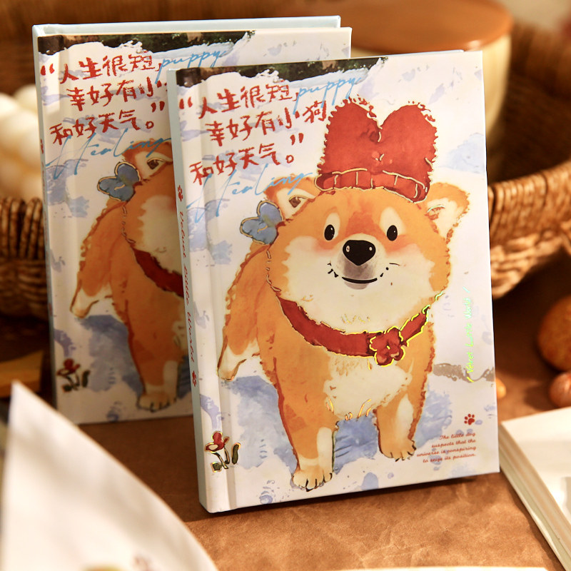 Mr. Paper A6 tapa dura serie de diarios de felpa lindo miau Wang interesante ilustración original notas de estudiante tapa dura