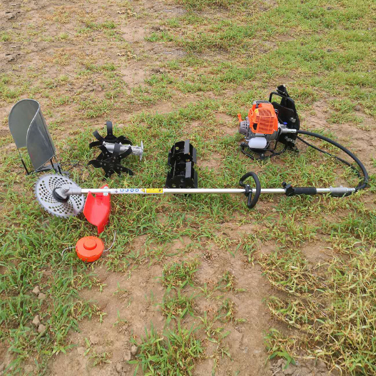 二冲程引擎除草打草机 进口五羊割草机背负式松土除草锄地机