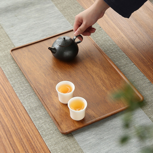 New Heavy Bamboo Japanese Creative Small Dry Tea Tray Simple Home Tray Kung Fu Tea Set Tea Sea