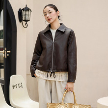 品牌秋冬新款女式皮衣高级感时髦加棉短款小个子休闲显瘦抗寒夹克