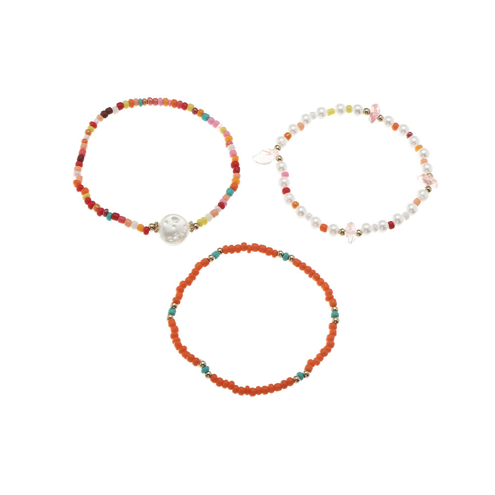 15g Weight Bracelets Classification Beads Chain Material 1 Set Quantity Casual, Daily Occasion Artificial Crystal, Seed Bead Material Geometric Pattern Women's Gender Beaded Design Simple Style Style Simple Style Geometric Artificial Crystal Seed Bead Beaded Women's Bracelets 12
