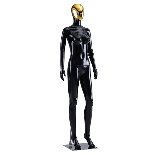 Clothing store glossy black mannequin props export wholesale overseas dummy model mannequin plastic window clothing display