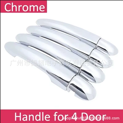 Suitable for Nissan Primera P12 2001–2007 Handle Stickers Chrome-Plated Door Handle Modification (Portal Wrist) - ordinary-without-intelligent-sensor