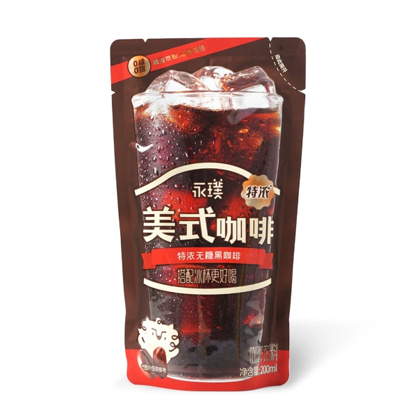 [Yongpu Coffee] Эспрессо в американском стиле без сахара кофейный напиток 0 сахара 0 калорий готов к употреблению 200мл/пакет