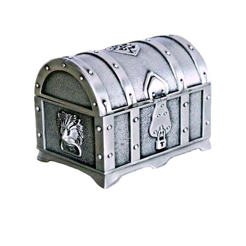 Pewter metal retro electroplating treasure box jewelry box European jewelry box metal craft jewelry box