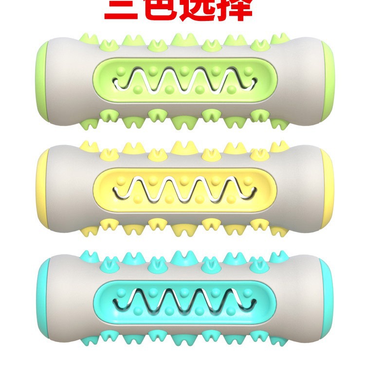 Amazon nuevo juguete para mascotas mordedor palo perro resistente a mordeduras de dientes Limpieza de huesos cabeza perro juguete suministros para mascotas al por mayor