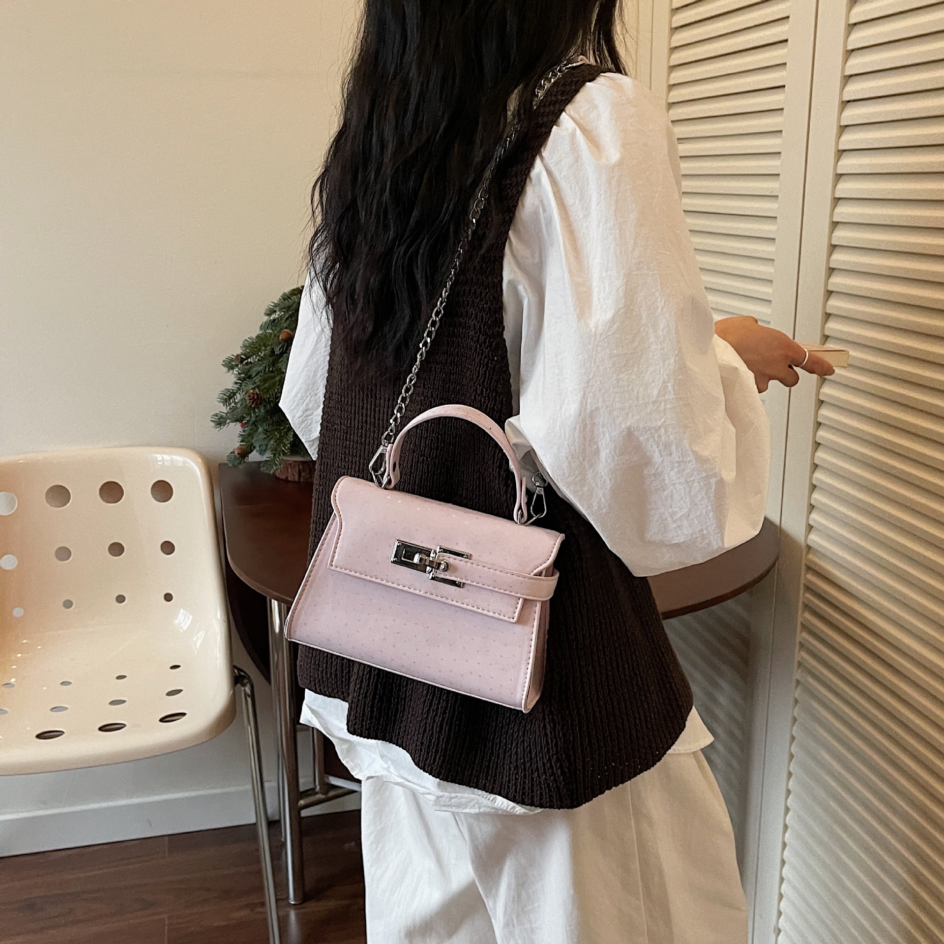 Cross-border 2026 nueva mochila de damas de gran capacidad retro bolsas de mano Kelly texturas de viaje bolsas de hombro
