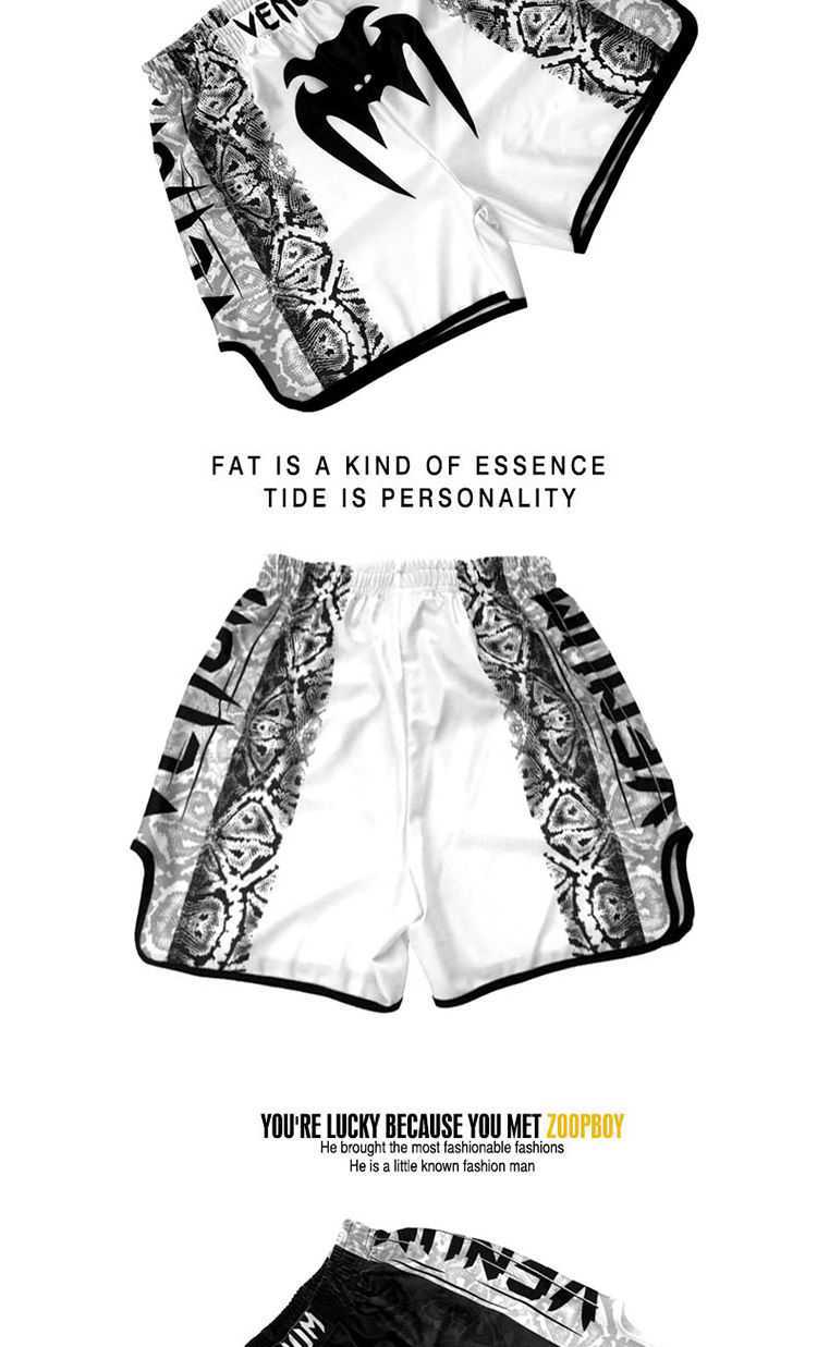 Muay Thai shorts men's boxing loose combat martial arts running sports fitness training fight MMA fight pants 10