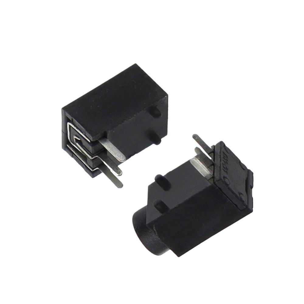 DC003/003A DC DC 전원 소켓 3.5*1.3/1.35MM 원형 헤드 전원 암 소켓 3핀 직접 플러그 3P