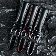 现货头层牛皮表带马臀皮工艺表链手表配男女18-22mm智能表带批发