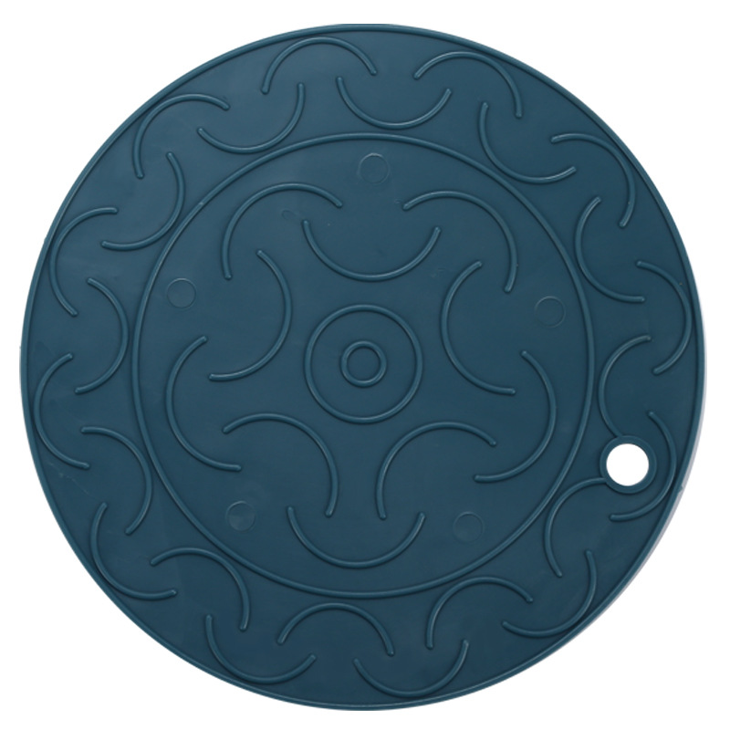 [Almohadilla de aislamiento de silicona] estera de la olla estera de comedor estera de la taza de té hogar engrosada estera del tazón Nordic ins simple estera de la placa