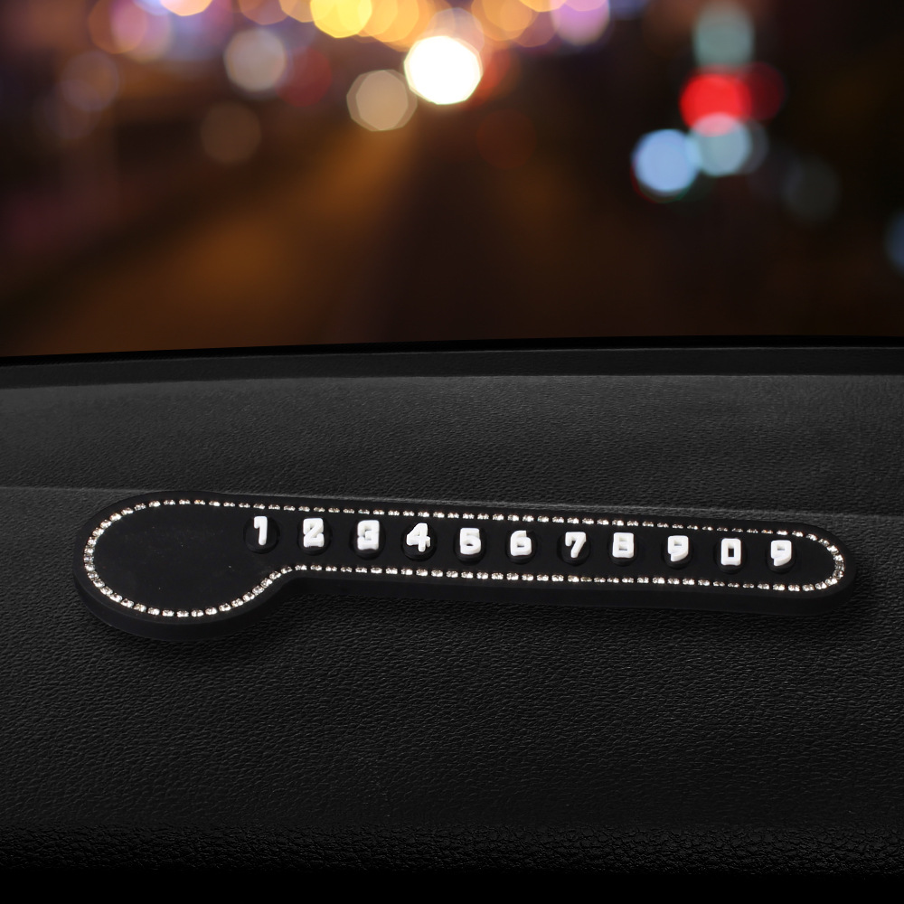 Car lindos Monchichi placas de estacionamiento temporales número de teléfono tarjeta de tarjeta de transferencia de placas accesorios de automóviles accesorios para hombres y mujeres