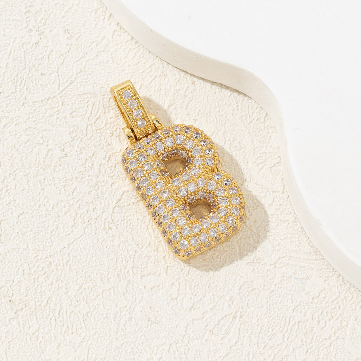 1 Piece Copper Letter Polished Pendant display picture 5