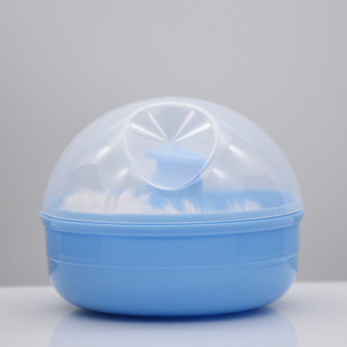 Soft fluffy baby powder puff baby powder puff newborn with box portable empty powder puff box manufacturer wholesale