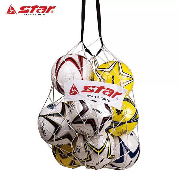 Star St920 Football Net 10-Pack Large Net Bag Volleyball Net Bag Portable Ball Bag Basketball 7-Pack
