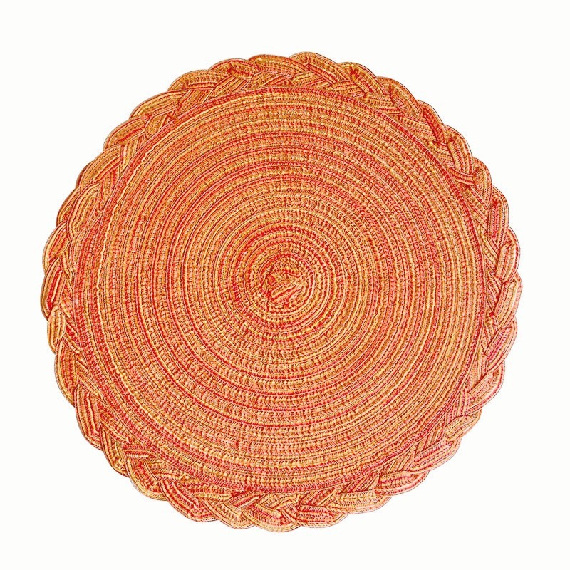 4 piezas de encaje de cáñamo-naranja