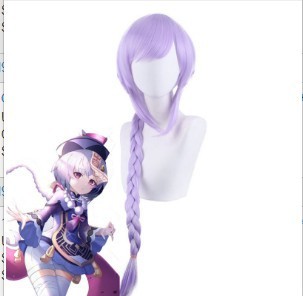 Amazon New Original God frozen back to the soul night seven seven gray purple braided cos wig factory spot wholesale