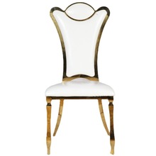 【JH-BXG6】不锈钢椅子 时尚皮艺餐椅 背花不锈钢椅 欧式餐厅椅子
