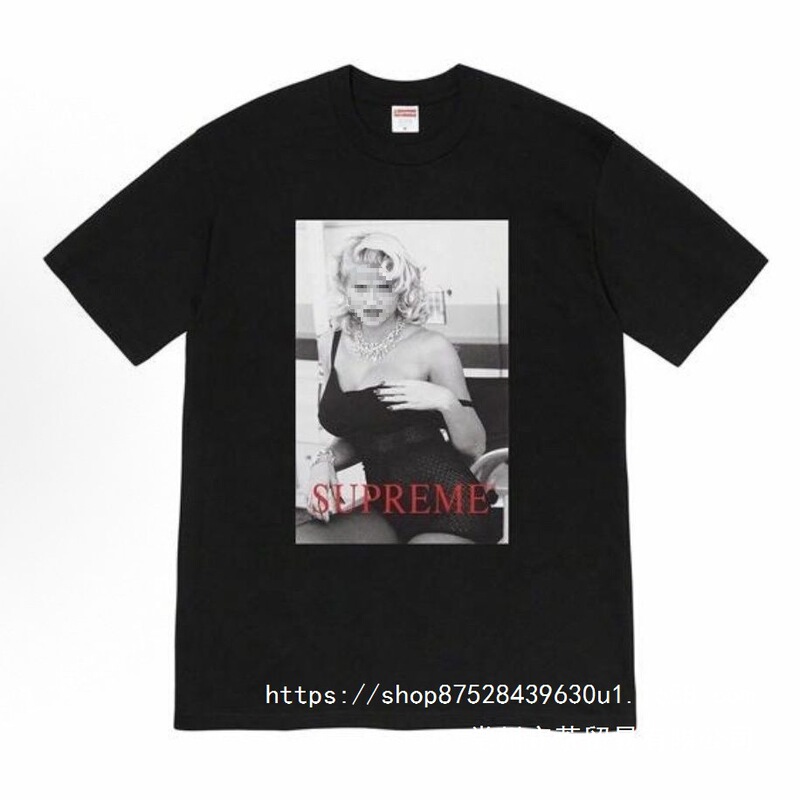 Sup Version Na Nicole Smith Graphic Print Short Sleeve T-Shirt White Black Casual Wholesale Sup Version Na Nicole Smith Graphic Print Short Sleeve T-Shirt White Black Casual Wholesale