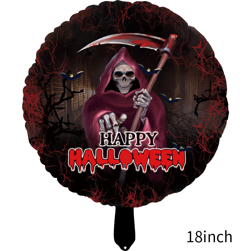 Nuevo globo de Halloween decoración de película de aluminio globo Wansheng tema fiesta diseño especial-en forma de globo de dibujos animados