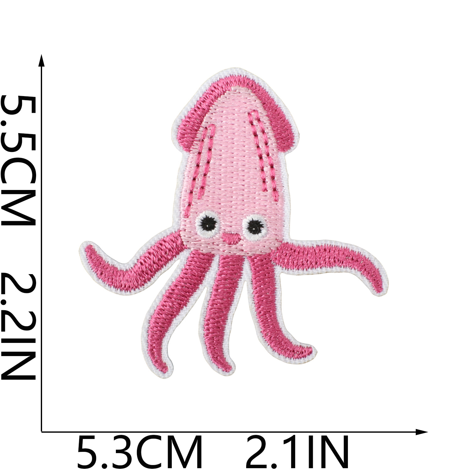 Pequeño pez de color bordado pegatinas de tela mar fiesta pegatinas de parche de sellas adorables decoración de computadora bordado sellas de sublimación caliente