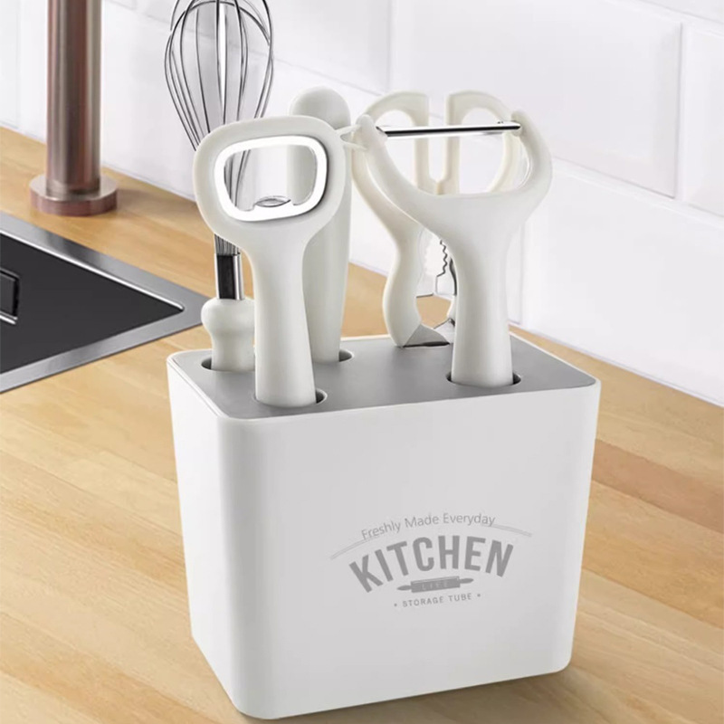 Kit de herramientas de cocina tijeras caseras cuchillo de frutas abriador de botellas de bebés cuchillos de alimentos complementarios dormitorio set de seis piezas