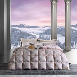 Hungarian Imported Duvet Four Generations of Active Digital Printing 95 Grade Goose down Silk White Goose down Quilt Active Printing