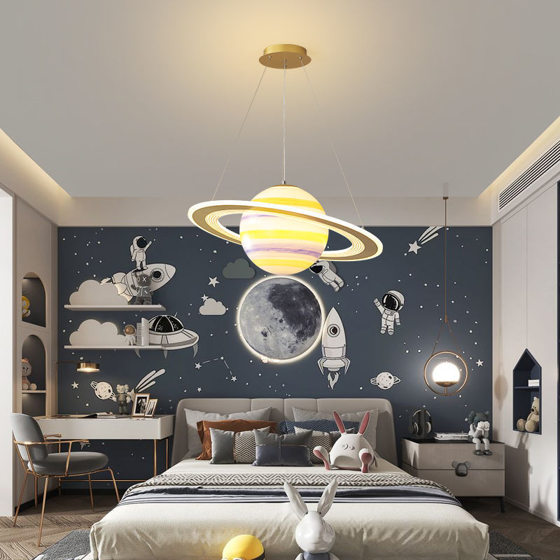 Planeta de lámparas para niños, lámparas de la habitación de niños, tierra vagabundo, habitación de niñas, espacio estrella, lámparas en línea