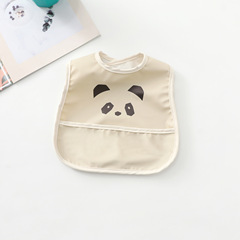 ins Korean style bib baby food bag waterproof no-wash children's food bag waterproof saliva towel cute little bear