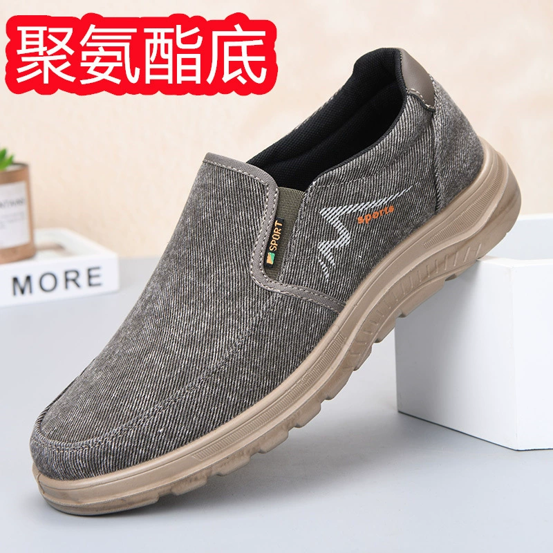 Мужские парусиновые туфли Old Beijing, дышащие, нескользящие, износостойкие, мужские парусиновые повседневные туфли, весенне-осенние мужские туфли на мягкой подошве, прямая доставка с фабрики