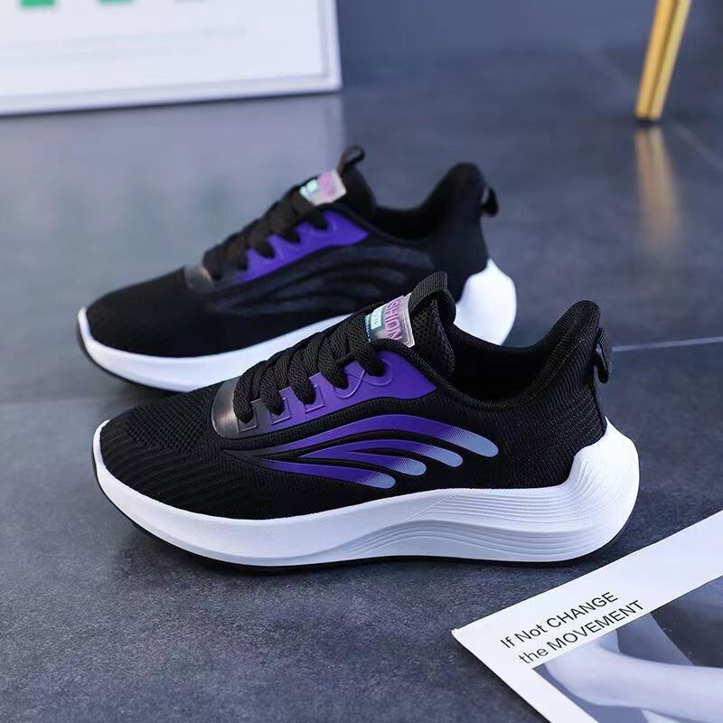 2023 New Spring and Autumn Fashion Casual Shoes Women's Non-slip Running Sneakers Women's Korean Style Fashionable Soft Sole Lightweight