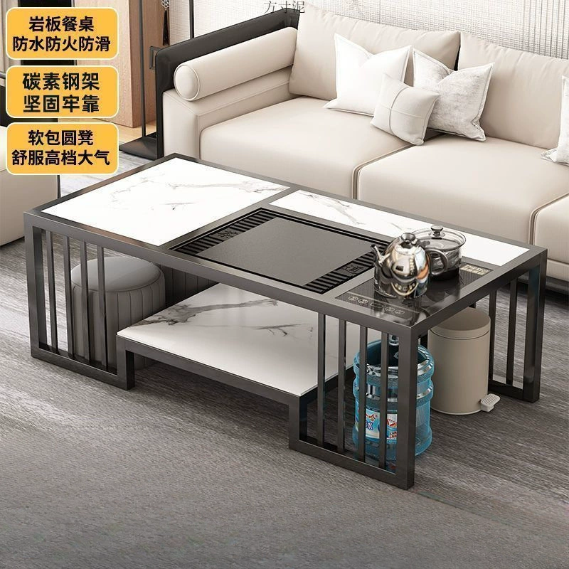 Каменная плита кунг-фу чайный столик простой современный чайный стол, стул, чайный набор офисный набор