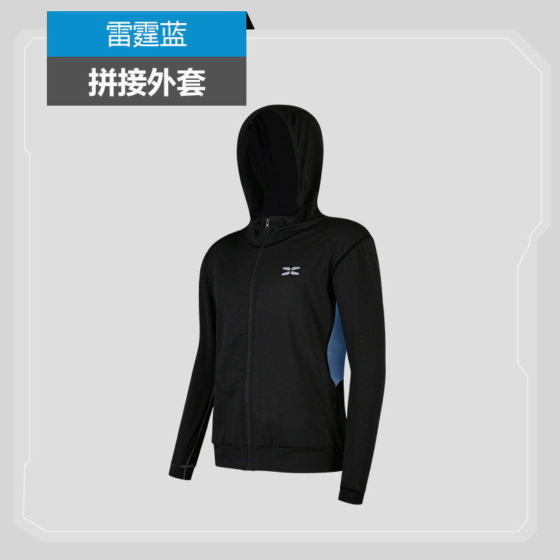 Chaqueta deportiva negra para hombre corriendo al aire libre ocio manga larga con capucha ropa de fitness ropa de entrenamiento de baloncesto logo